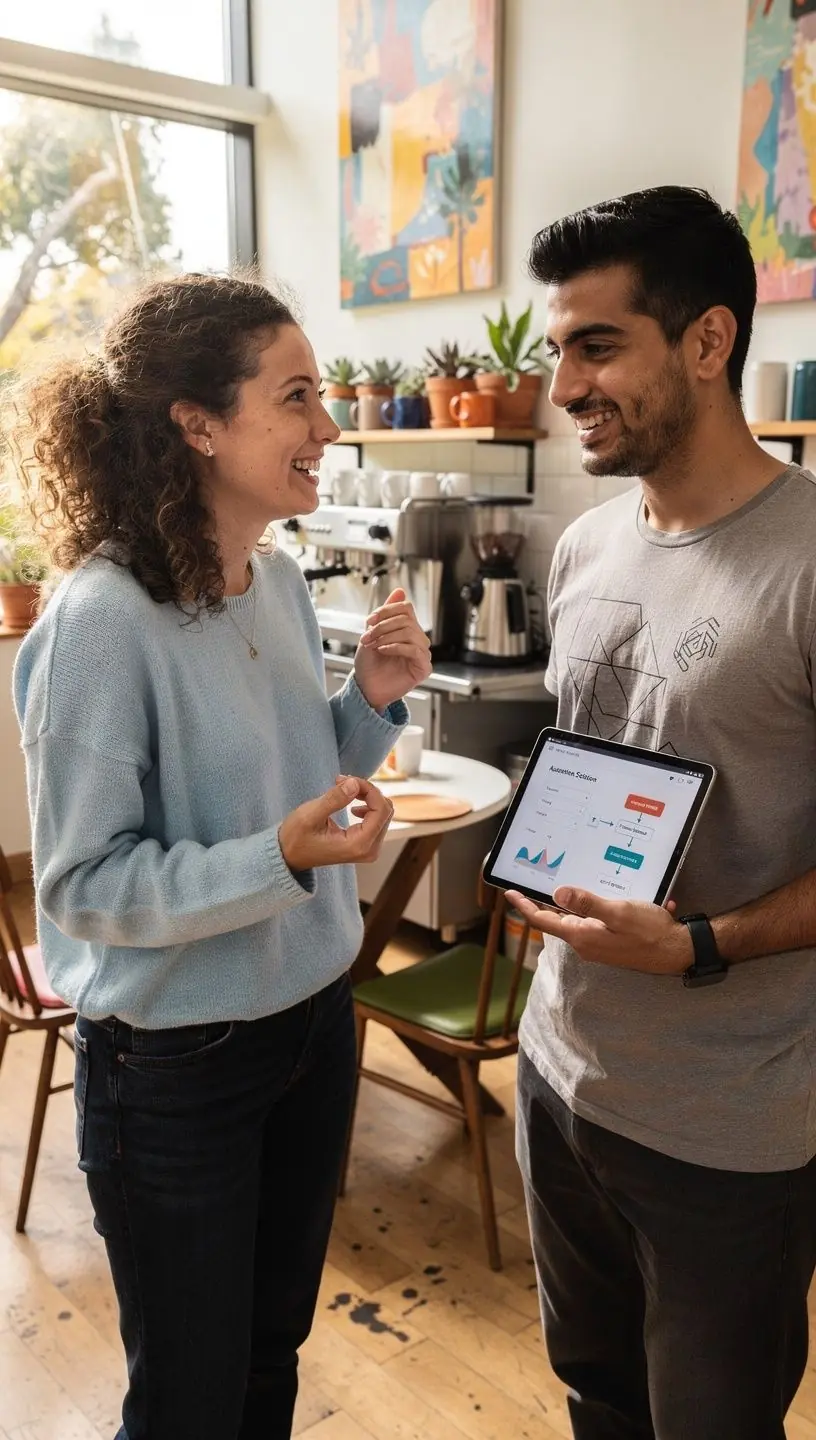 Graphic showing interconnected gears representing automated processes improving operational efficiency.